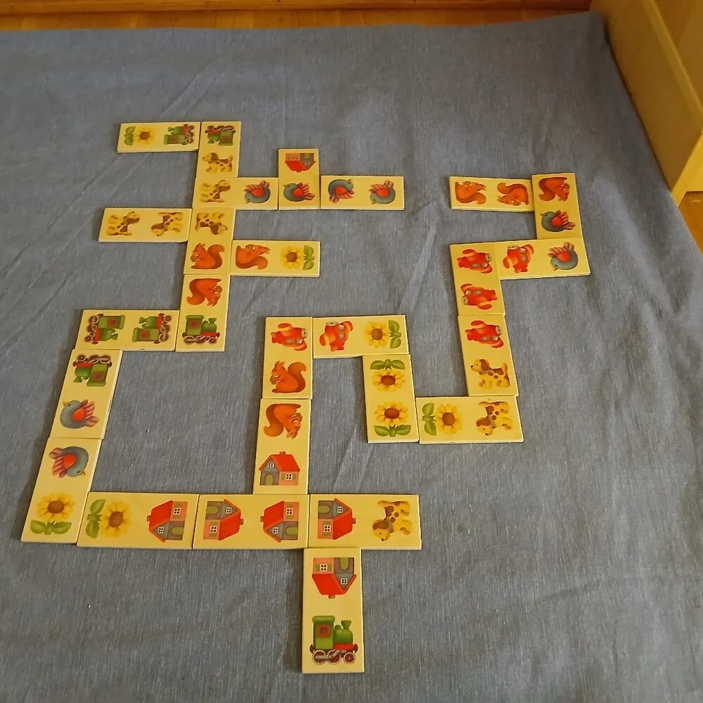 Wooden Animals Domino 26 pc